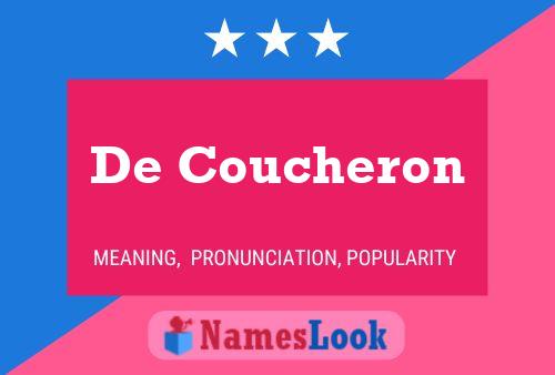 De Coucheron Naam Poster