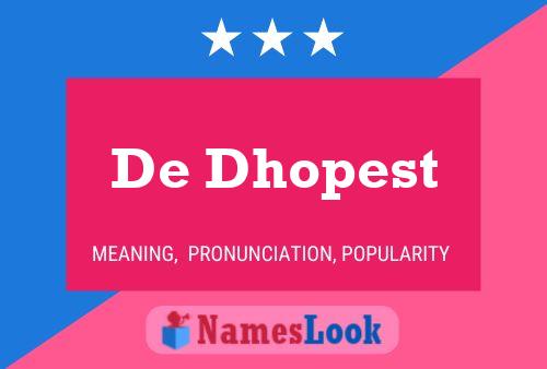 De Dhopest Naam Poster