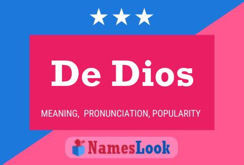 De Dios Naam Poster