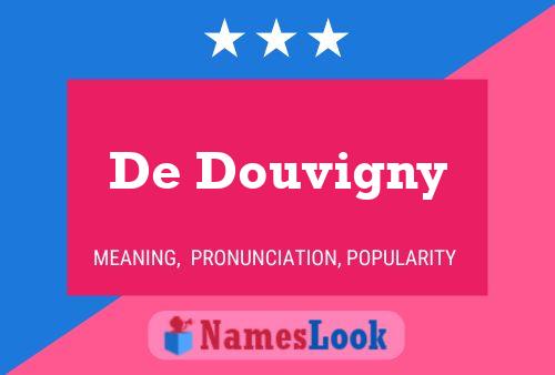 De Douvigny Naam Poster