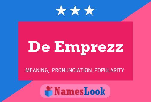 De Emprezz Naam Poster