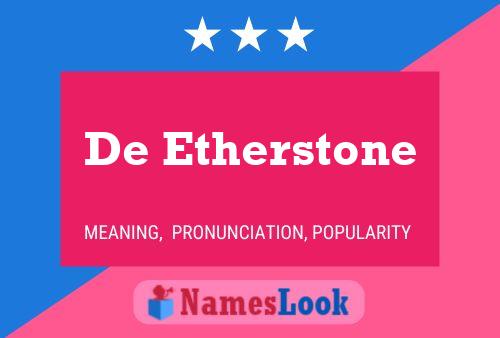 De Etherstone Naam Poster