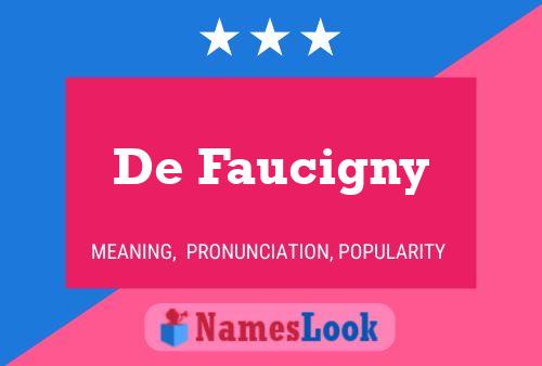 De Faucigny Naam Poster