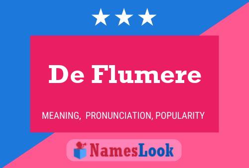 De Flumere Naam Poster