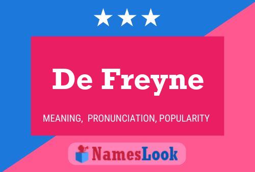 De Freyne Naam Poster