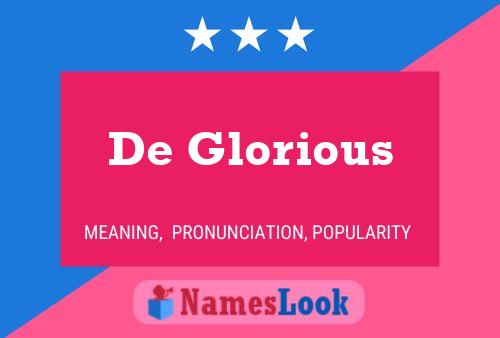 De Glorious Naam Poster