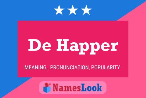 De Happer Naam Poster