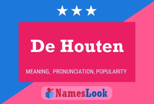 De Houten Naam Poster