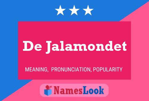 De Jalamondet Naam Poster