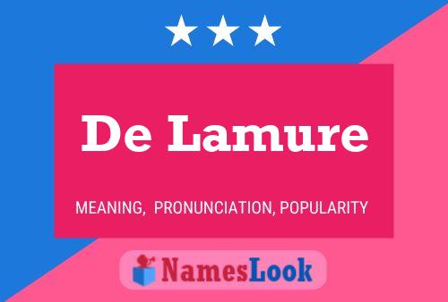 De Lamure Naam Poster