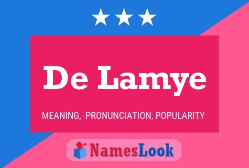 De Lamye Naam Poster