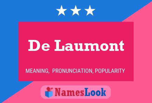 De Laumont Naam Poster