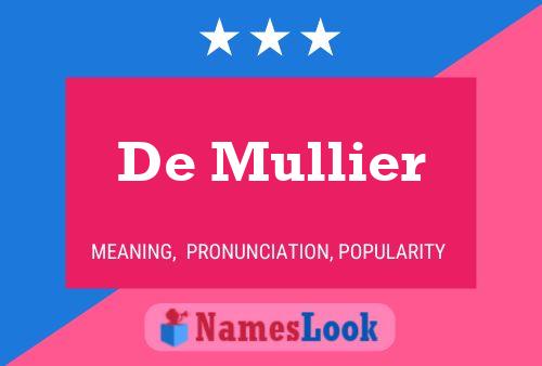 De Mullier Naam Poster