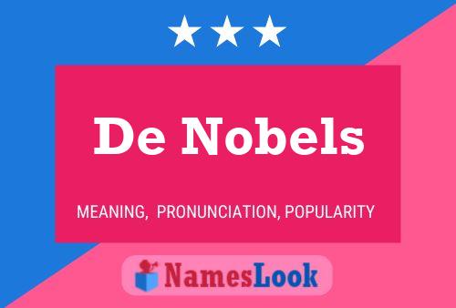 De Nobels Naam Poster