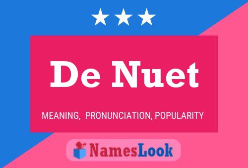 De Nuet Naam Poster