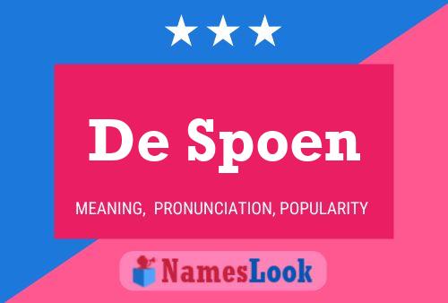 De Spoen Naam Poster