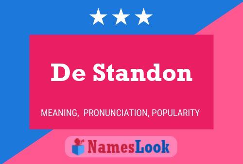 De Standon Naam Poster