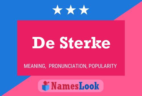 De Sterke Naam Poster