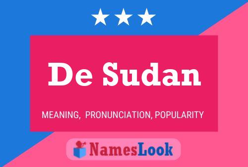 De Sudan Naam Poster