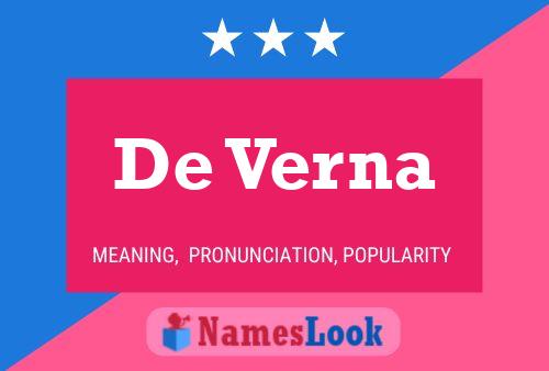 De Verna Naam Poster