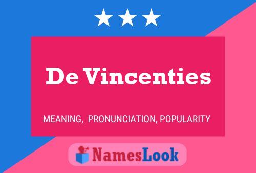 De Vincenties Naam Poster