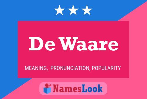 De Waare Naam Poster