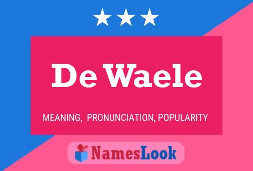 De Waele Naam Poster