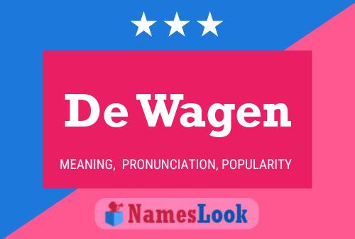 De Wagen Naam Poster