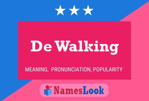 De Walking Naam Poster