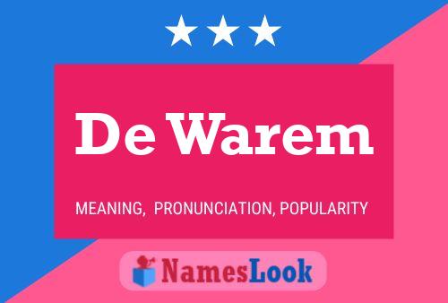 De Warem Naam Poster