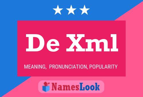 De Xml Naam Poster