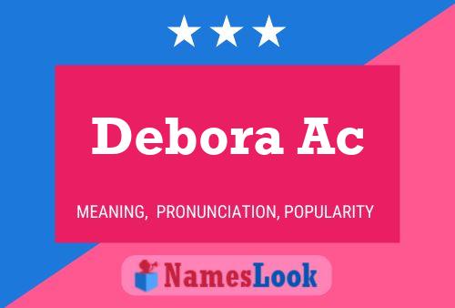 Debora Ac Naam Poster