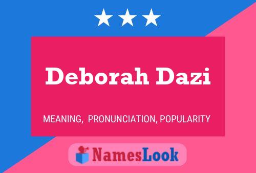 Deborah Dazi Naam Poster