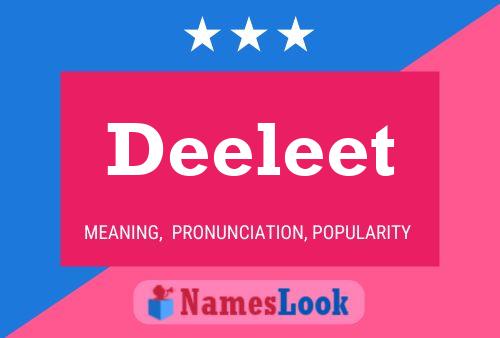 Deeleet Naam Poster