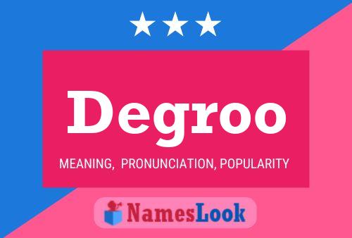 Degroo Naam Poster