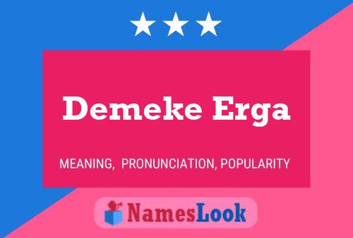 Demeke Erga Naam Poster