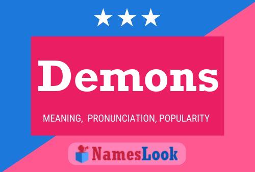 Demons Naam Poster