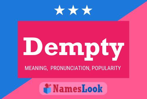 Dempty Naam Poster