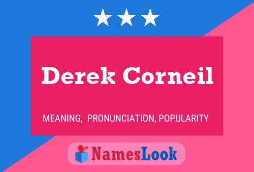 Derek Corneil Naam Poster