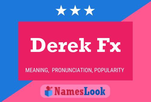 Derek Fx Naam Poster