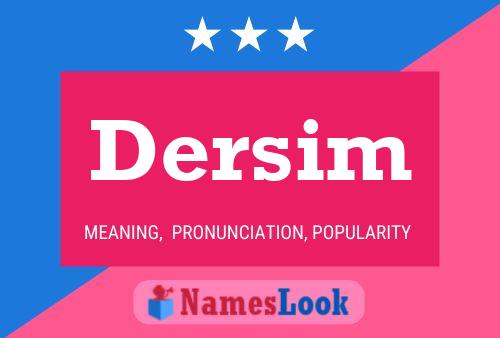 Dersim Naam Poster