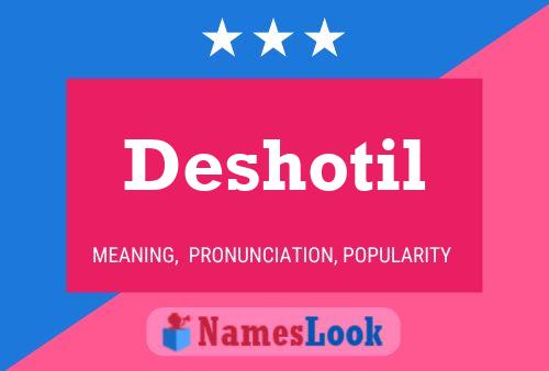 Deshotil Naam Poster