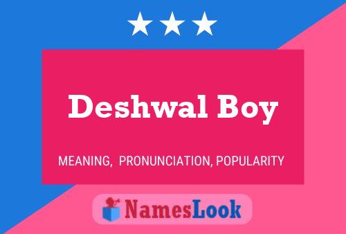 Deshwal Boy Naam Poster