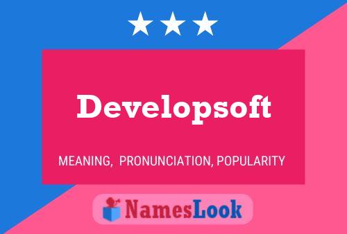 Developsoft Naam Poster