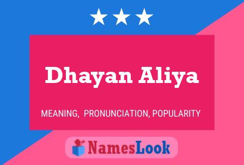 Dhayan Aliya Naam Poster