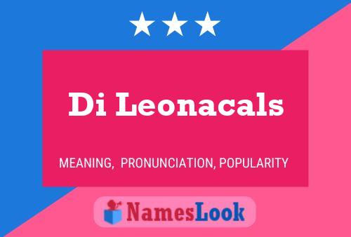 Di Leonacals Naam Poster