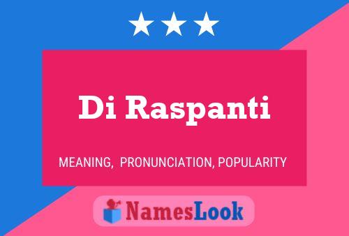 Di Raspanti Naam Poster