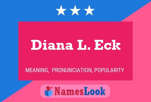 Diana L. Eck Naam Poster