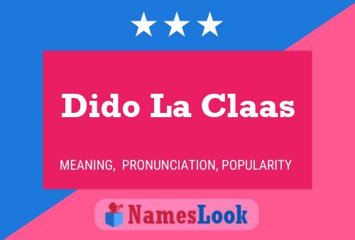 Dido La Claas Naam Poster