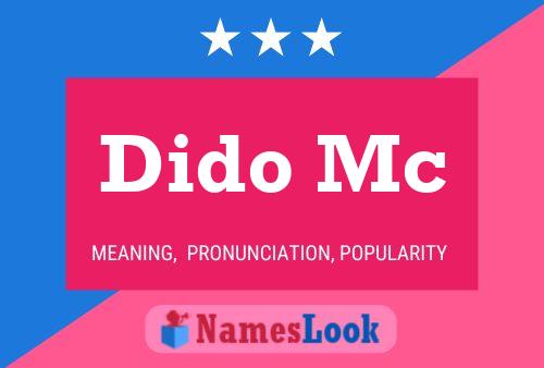 Dido Mc Naam Poster